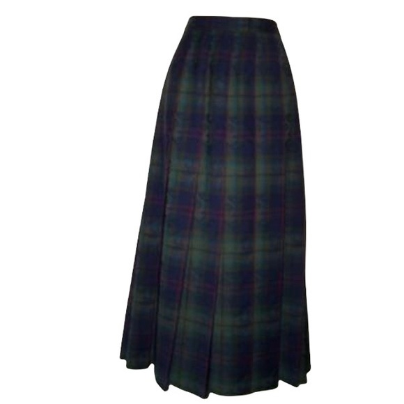 PENDLETON VINTAGE CLASSIC PLEATED WOOL SKIRT - Picture 2 of 14